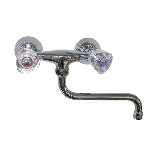Schmiedl GS1400P miscelatore a muro due maniglie becco girevole