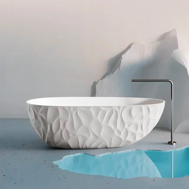 Sined Zefiro vasca freestanding bianca 170 cm bagno