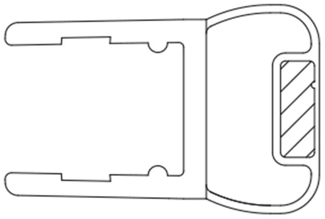 Vismaravetro Linea 180 LD guarnizione magnetica 6 mm