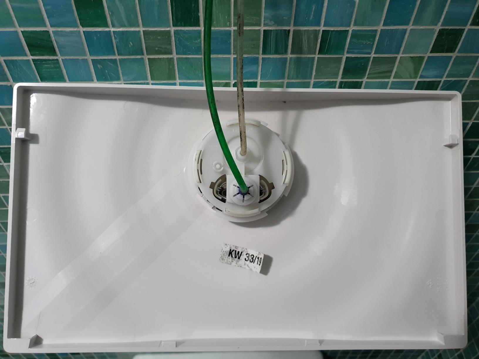 GROHE Surf 37859SH0 placca WC bianca 2 tasti risparmio