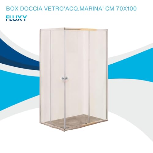 Fluxy Acqua Marina box doccia 70x100 ante scorrevoli