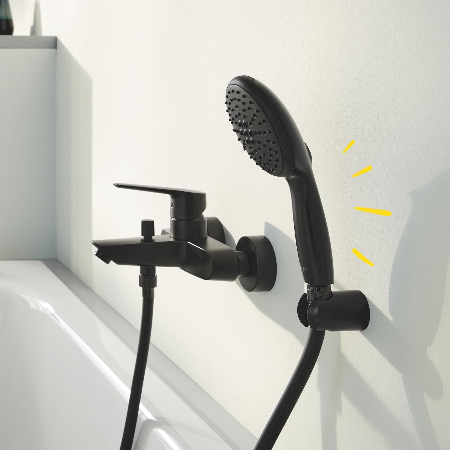 GROHE VitalioFlex Trend flessibile doccia 1,5 m nero opaco