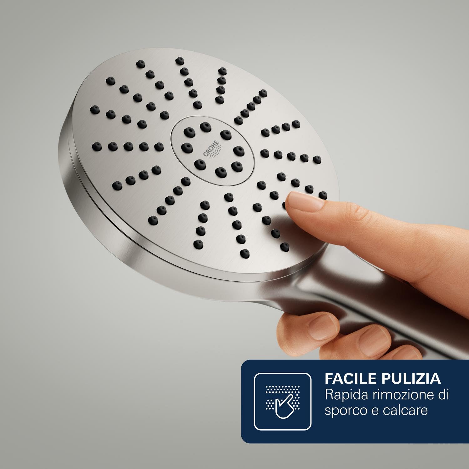 GROHE Vitalio Joy+ 120 134865DC00 set doccia supersteel risparmio idrico