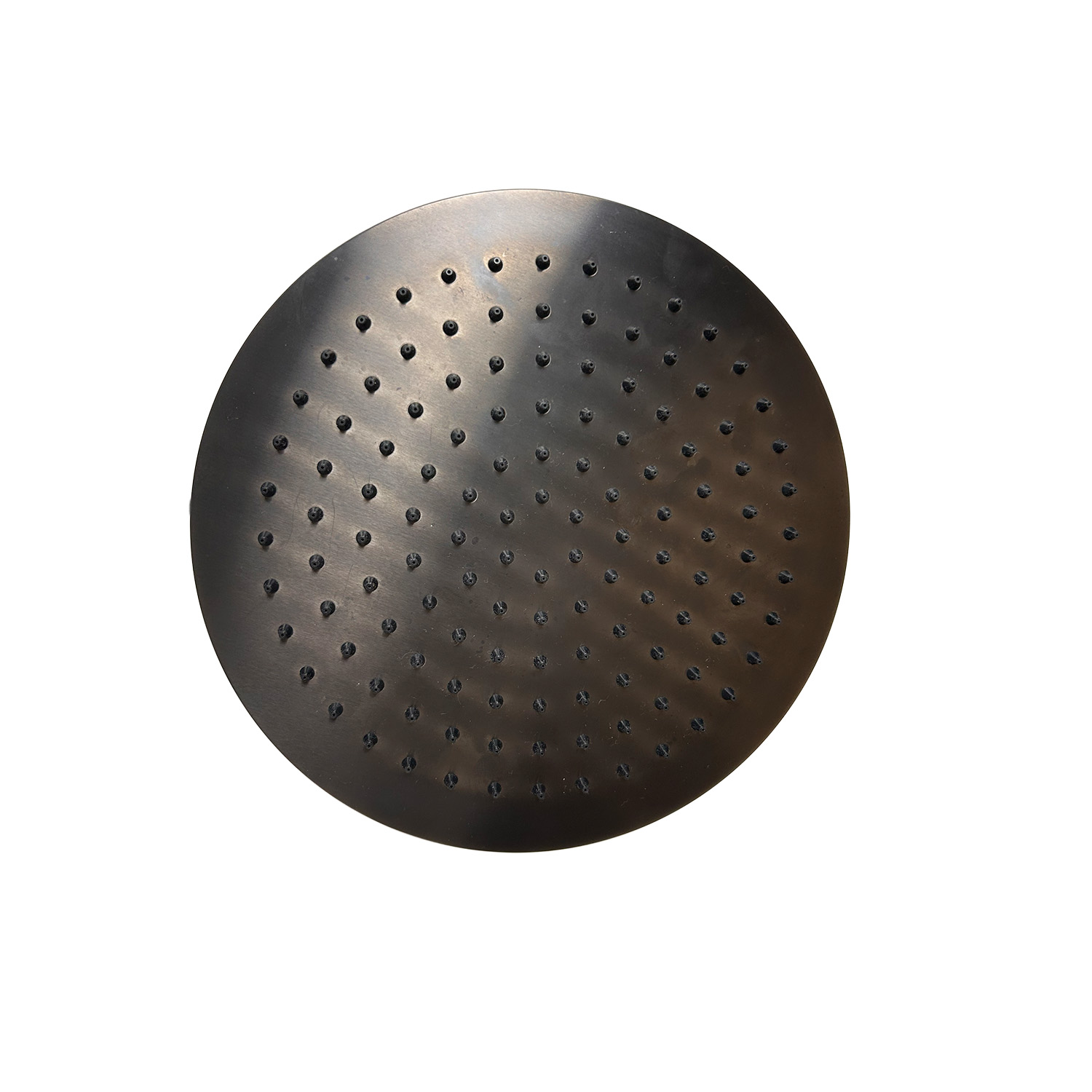Sined Levante 25 soffione doccia nero 25 cm inox