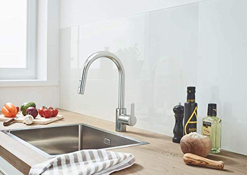 GROHE Feel 31486DC1 miscelatore cucina acciaio satinato bocca alta