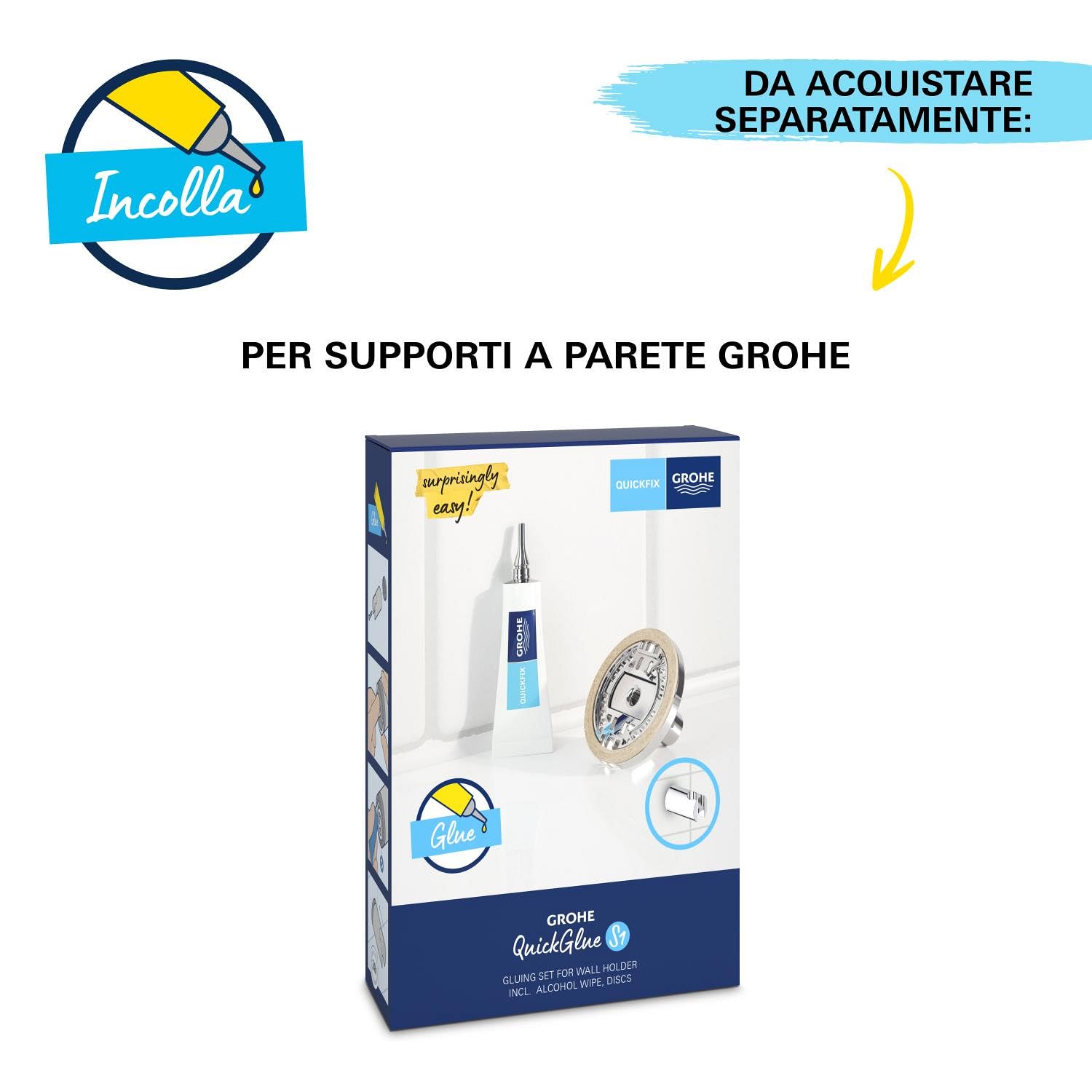 GROHE Tempesta 26175001 doccetta grilletto con supporto