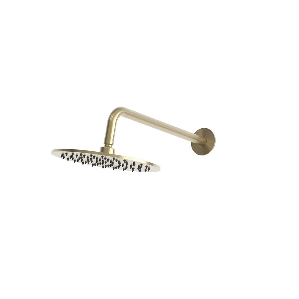 Sined Levante braccio doccia a parete soffione 30 cm oro inox