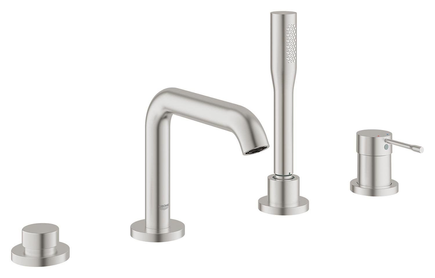 GROHE Essence 19578DC1 Rubinetto Vasca 4 Fori Acciaio