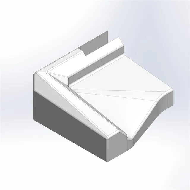 Vismaravetro Linea Terminale prof. Diga SX bianco ricambio