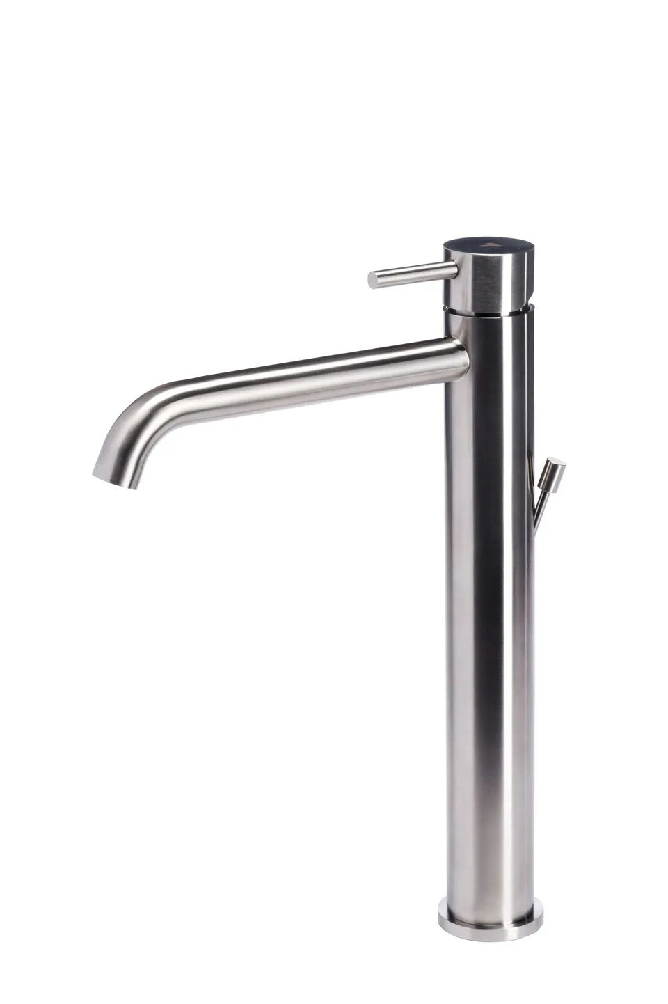 Tubico Nilo miscelatore lavabo alto acciaio inox satinato con scarico