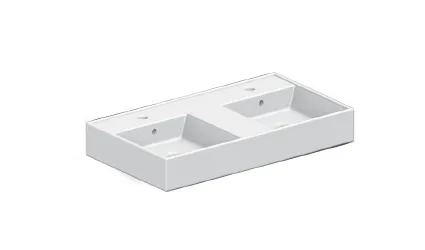 Scarabeo Teorema 2.0 101x46 lavabo appoggio ceramica bianca