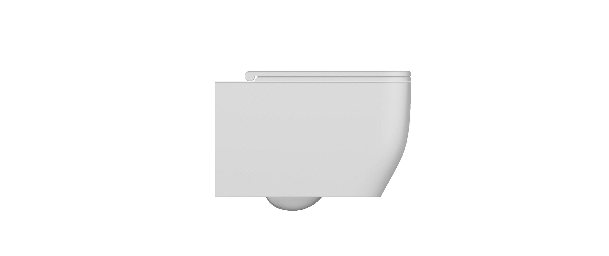 Scarabeo Teorema 2.0 Clean Flush vaso sospeso 36x52 cm