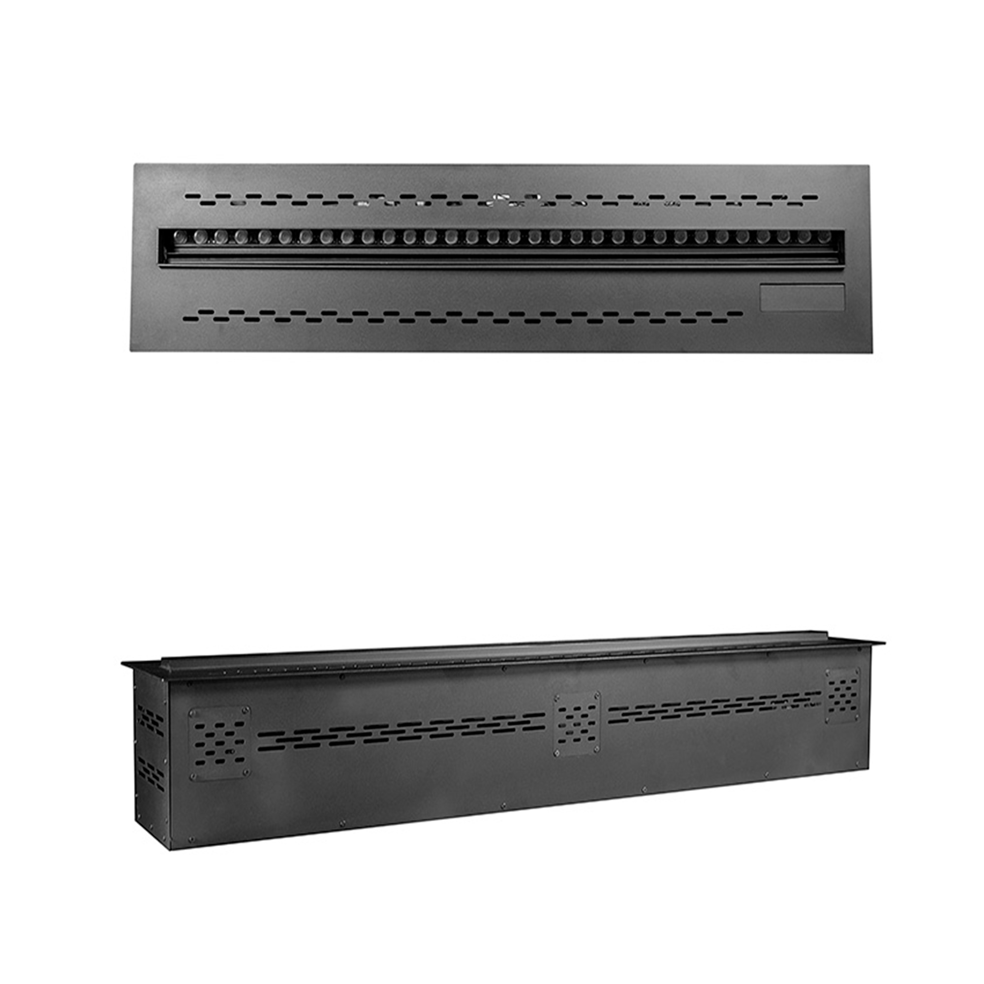 Sined Caminetto Resia 100 caminetto elettrico nero LED
