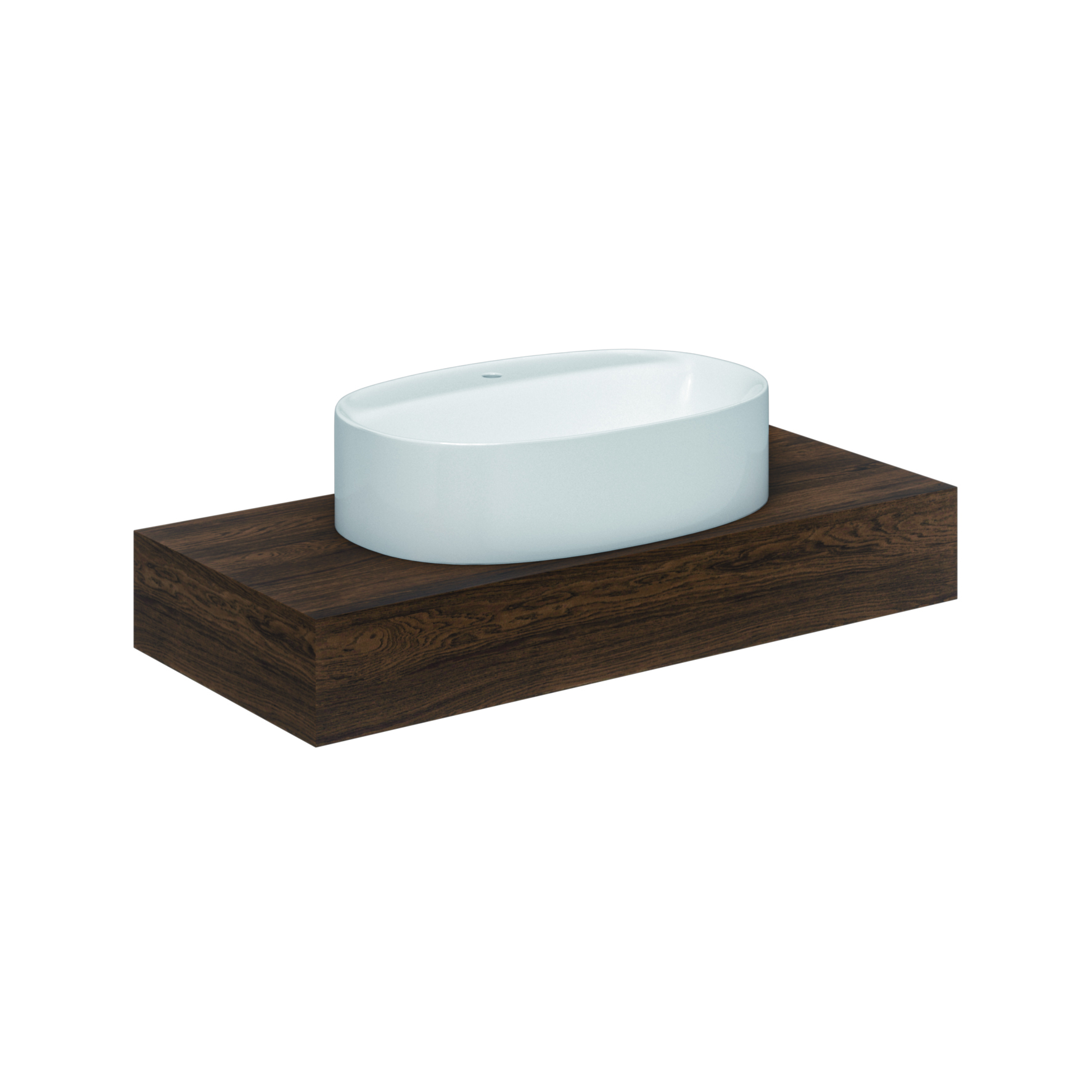 Scarabeo Skinny 60x40R lavabo rettangolare sospeso