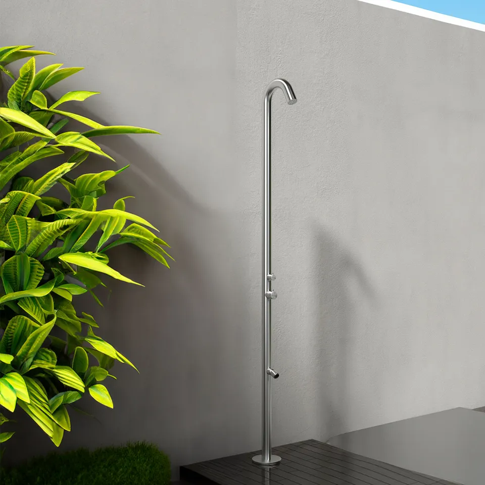 Sined Quartu doccia esterno inox acqua calda fredda