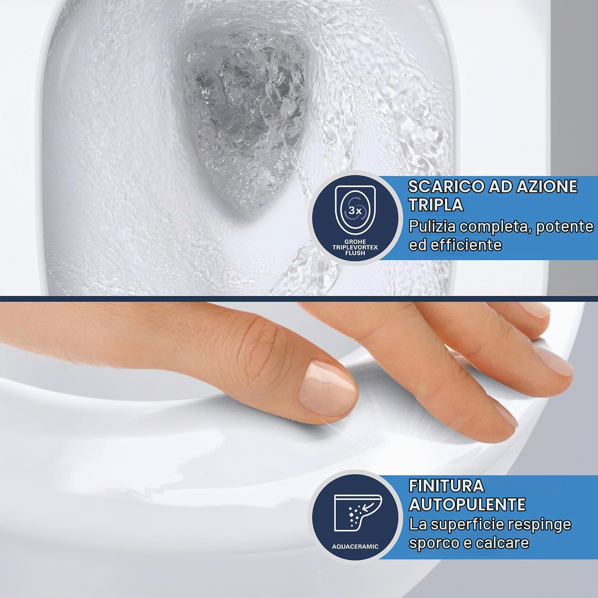 GROHE Sensia 36507SH0 vaso sospeso con bidet doccetta integrata