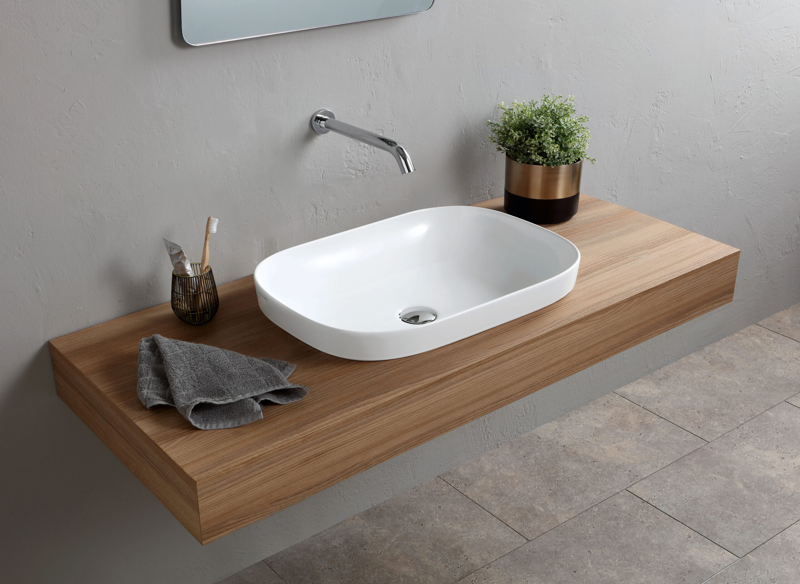 Scarabeo Glam 56/A lavabo sospeso moderno