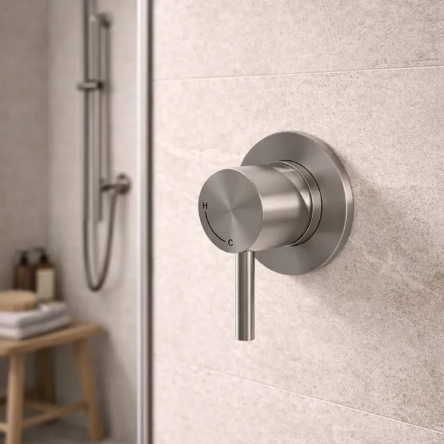 Sined Levante miscelatore a muro inox satinato 316L