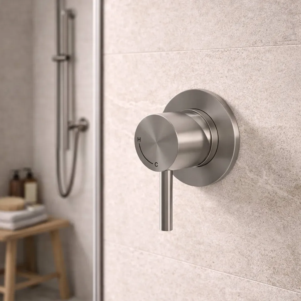Sined Levante miscelatore a muro inox satinato 316L