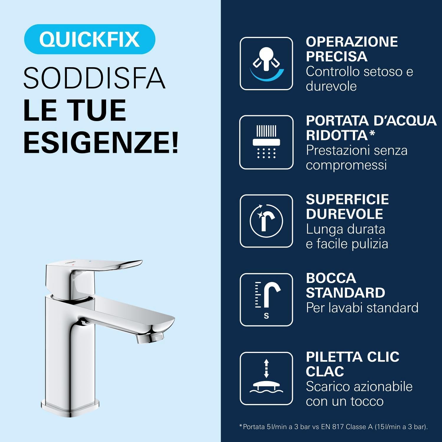 GROHE Dice 1018570000 rubinetto lavabo S-Size cromo