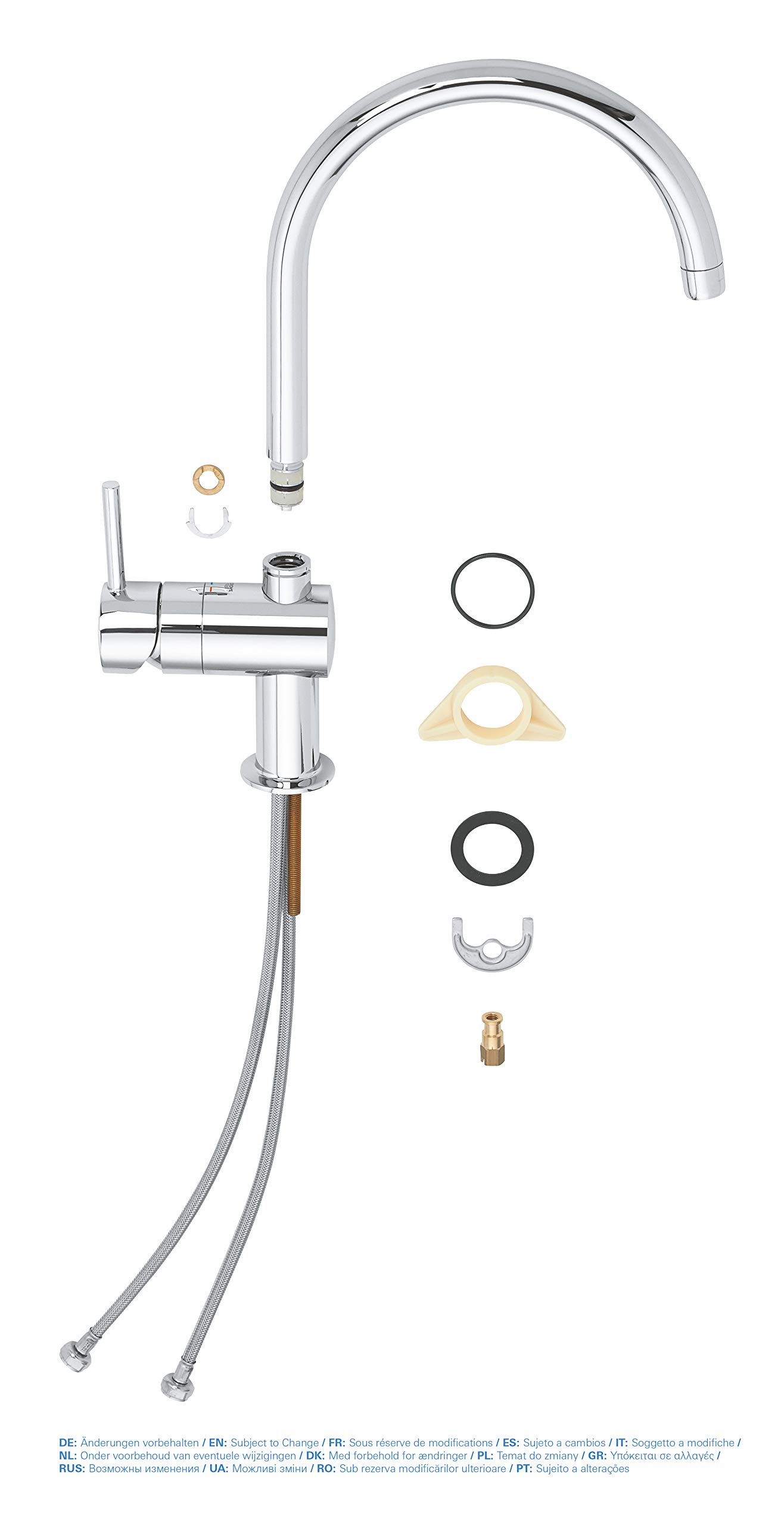 Grohe Minta 32917000 Miscelatore Cucina Cromato Bocca Alta