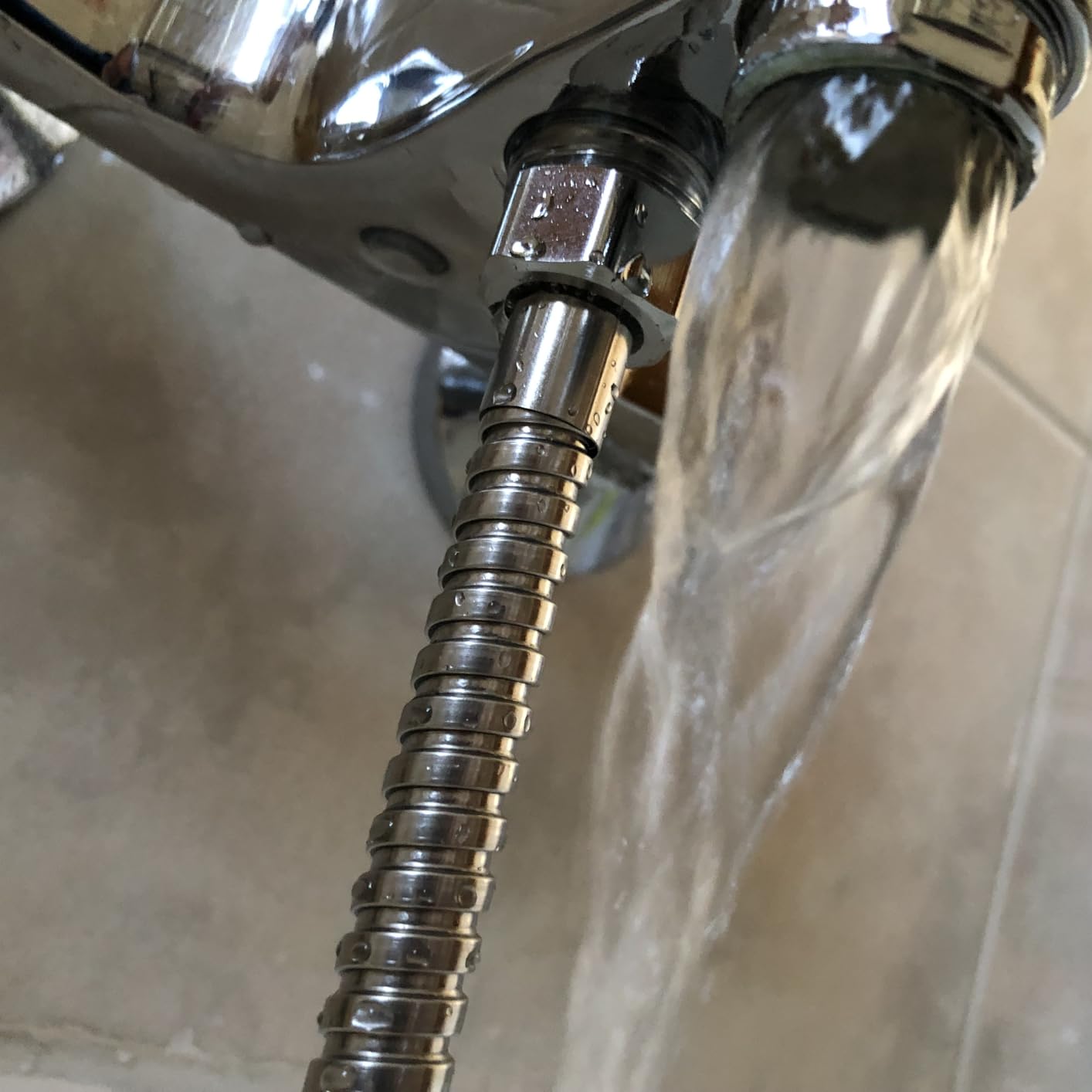 Fluxy monocomando vasca cromo con doccetta duplex