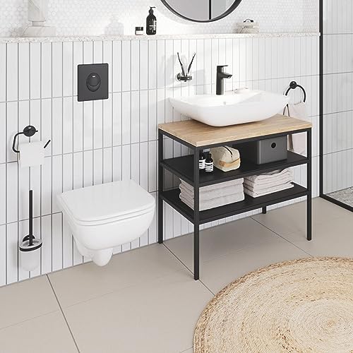 GROHE Start Scopino WC 411852430 Nero Opaco Metallo Vetro