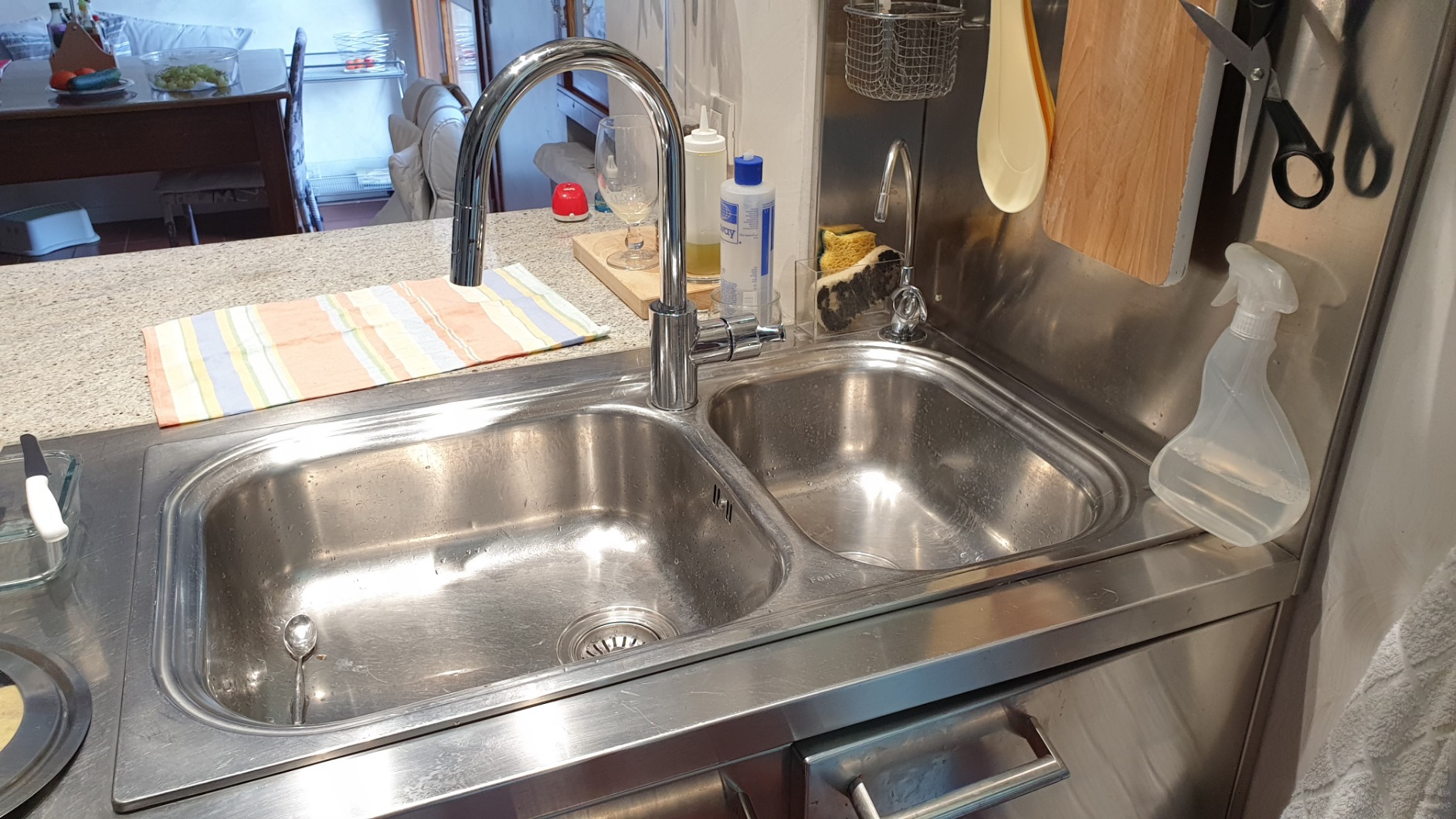 GROHE Feel 31486DC1 miscelatore cucina acciaio satinato bocca alta