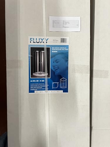 Fluxy Rubino box doccia 80x80 ante scorrevoli trasparente