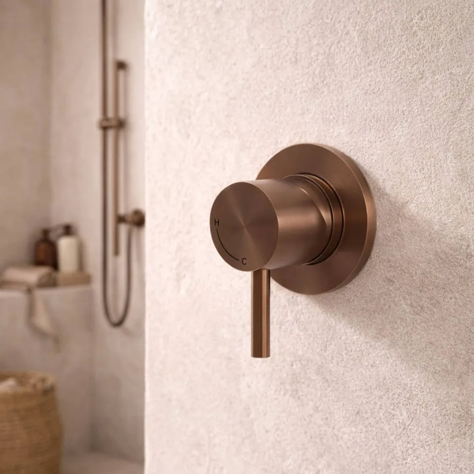Sined Levante miscelatore muro oro rosa