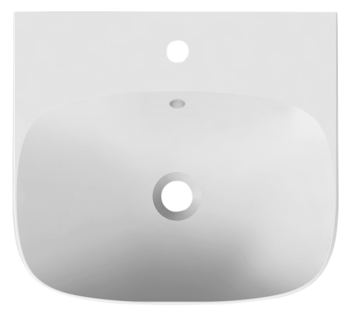 Scarabeo Moon 50R H15 lavabo appoggio 50x45 cm tondo