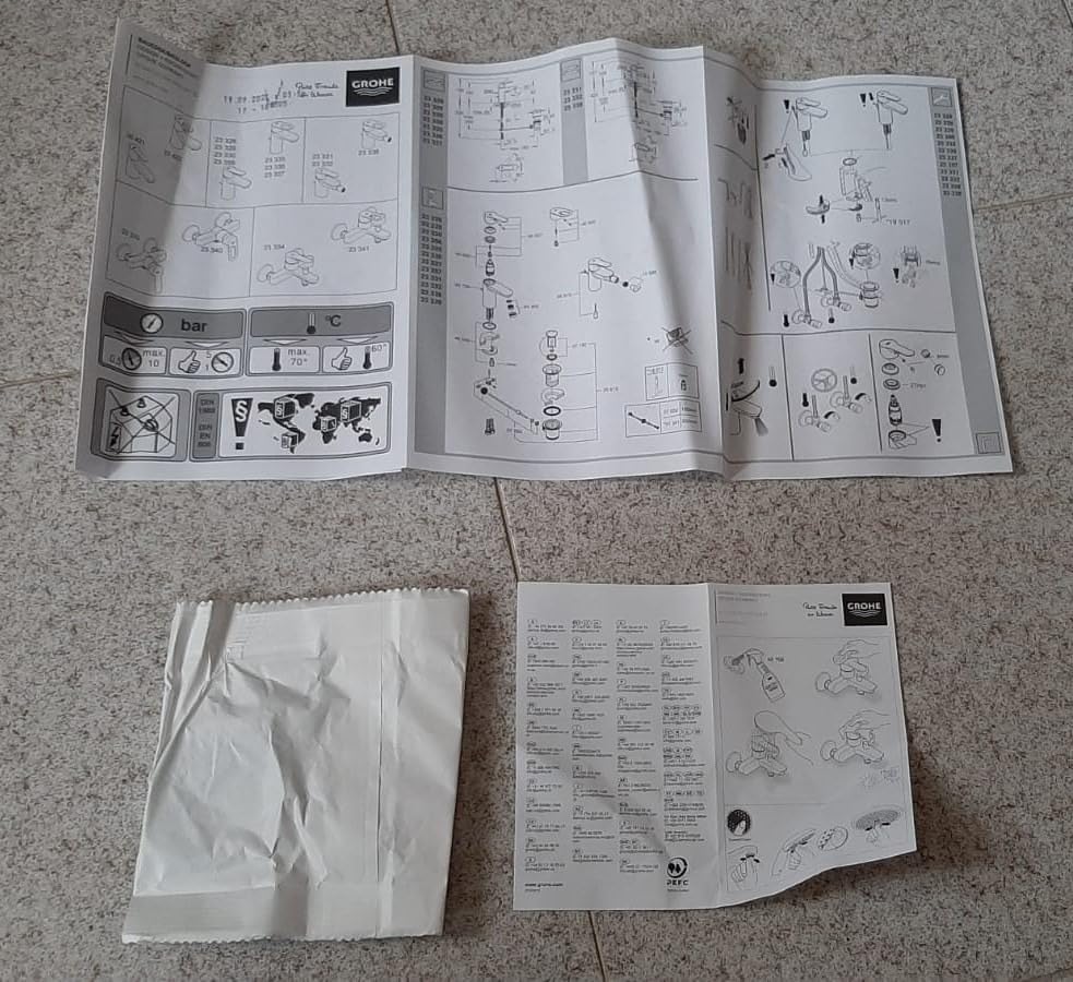 Grohe BauEdge 23328000 Miscelatore Lavabo S con Scarico