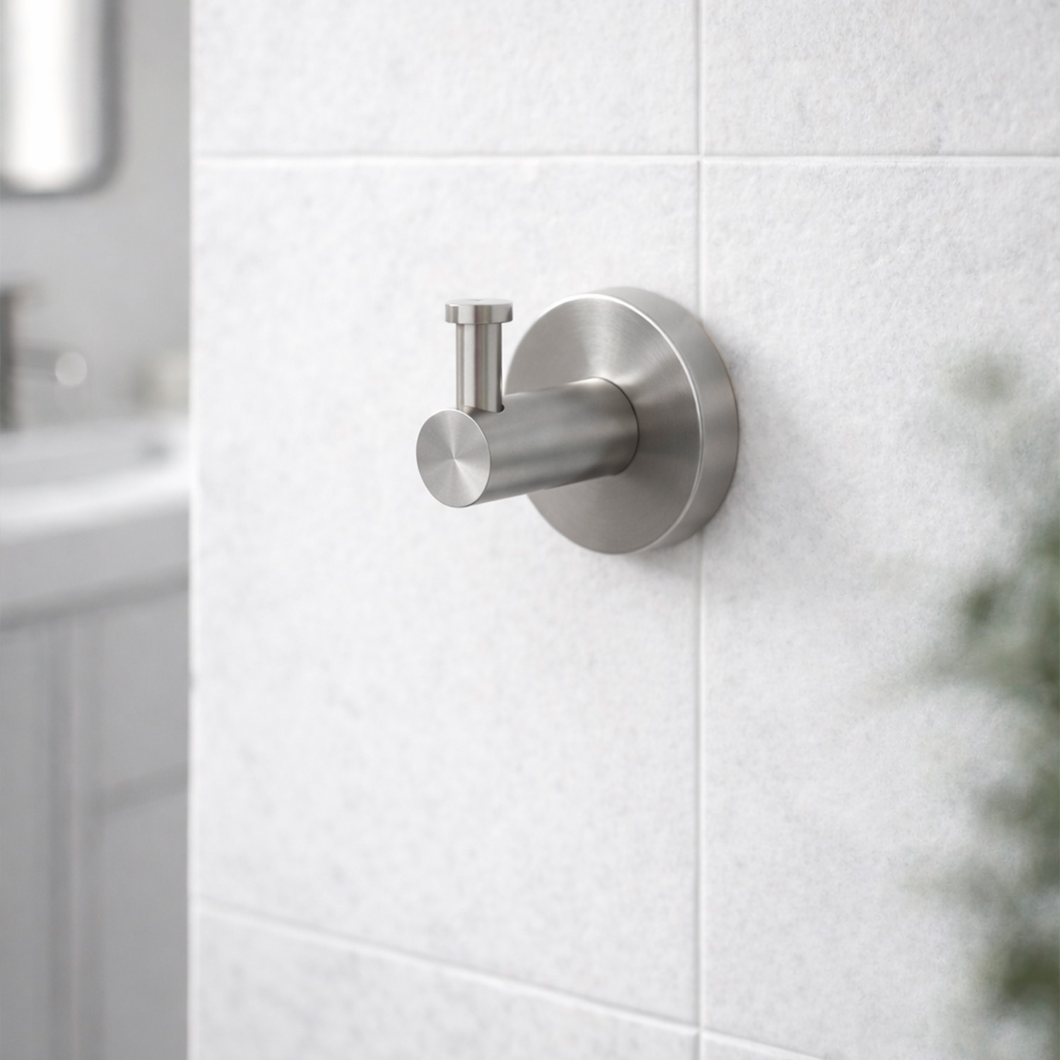 Sined Levante gancio bagno singolo inox satinato