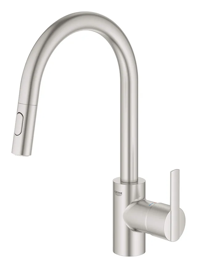 GROHE Feel 31486DC1 miscelatore cucina acciaio satinato bocca alta