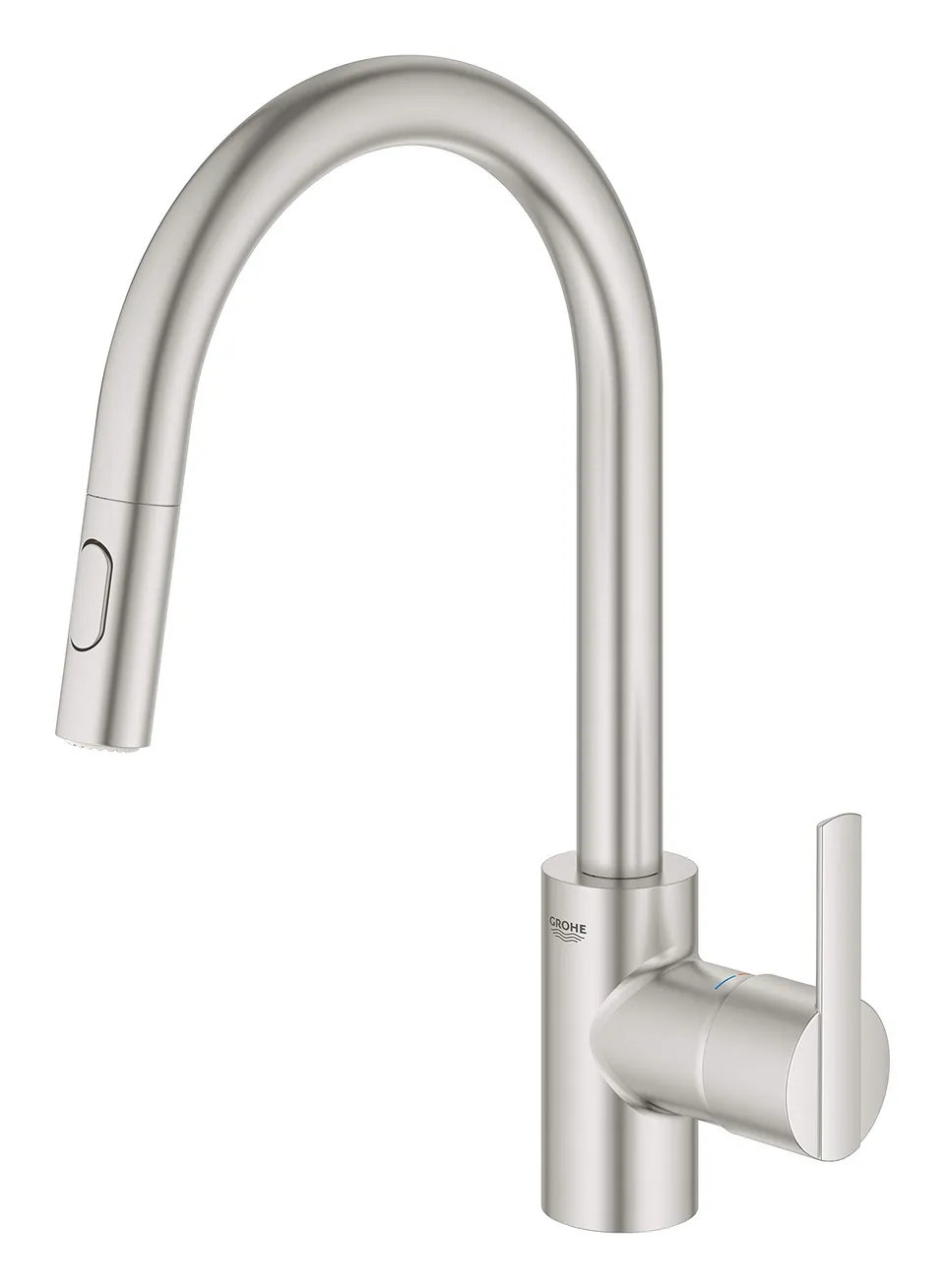 GROHE Feel 31486DC1 miscelatore cucina acciaio satinato bocca alta
