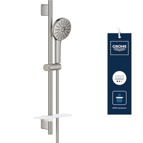 Grohe Vitalio Joy+ 120 set doccia Supersteel 134866DC00 3 getti