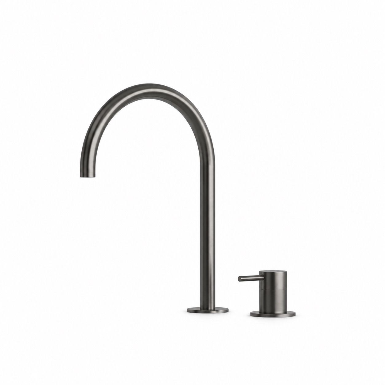 Sined Levante Rubinetto Lavabo 2 Fori Canna Fucile Inox