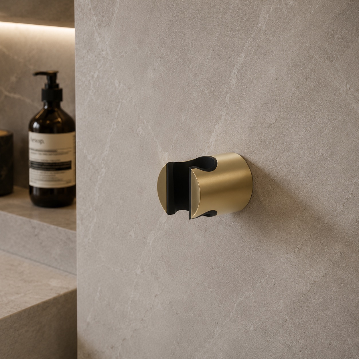 Sined Attacco Muro Doccino Levante Oro supporto doccia inox 316L