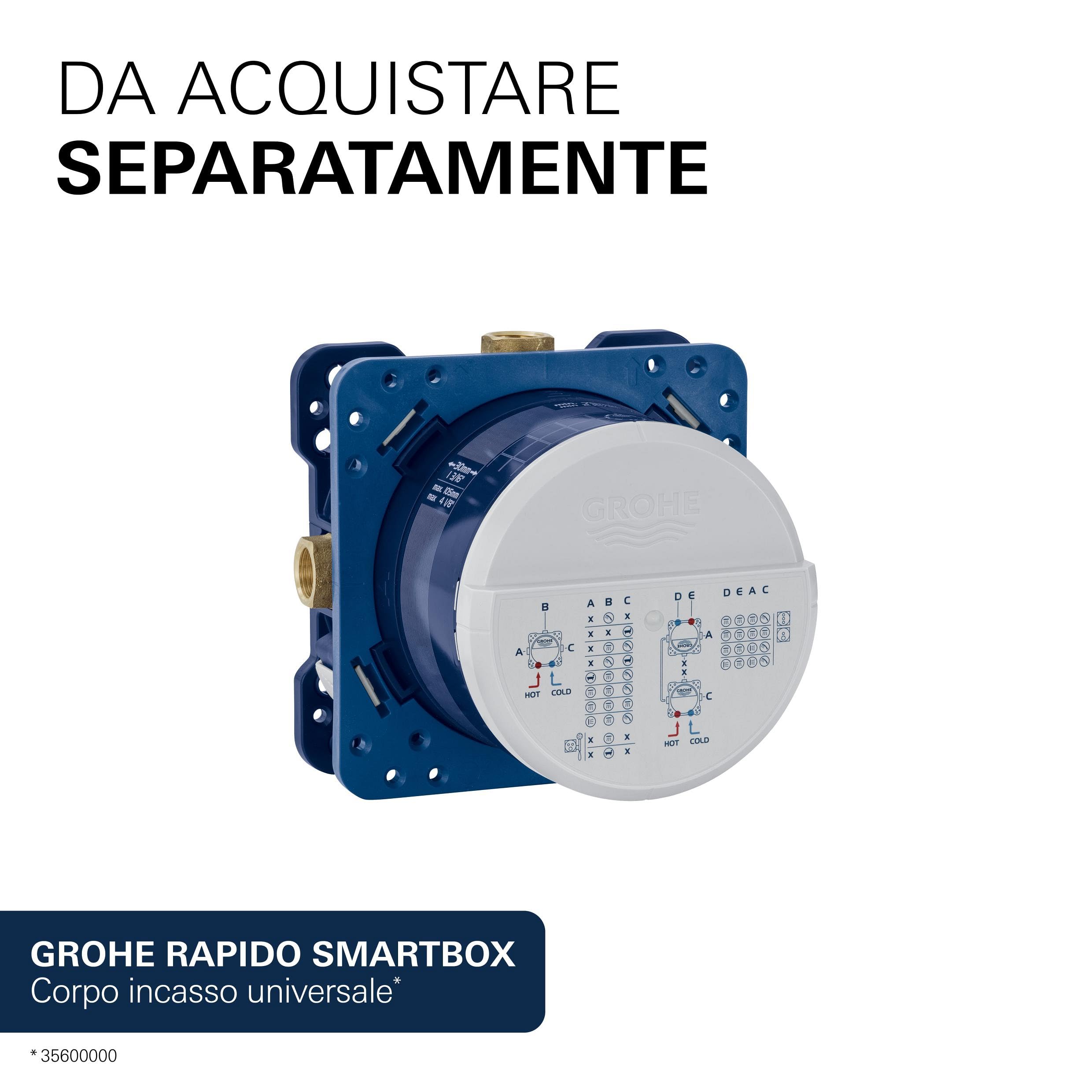 GROHE Dice 29297000 rubinetto vasca incasso cromo deviatore