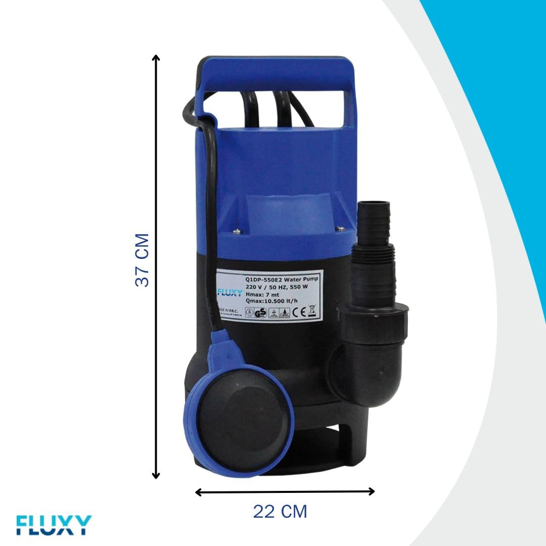 Fluxy pompa sommersa acque scure 750W in PVC