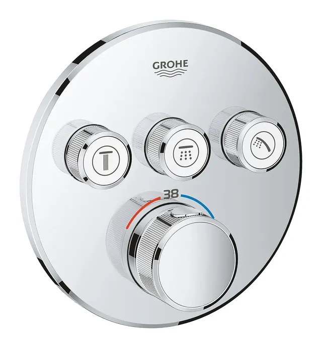 GROHE Grohtherm 29121000 Miscelatore Termostatico 3 Vie Cromo Rotondo
