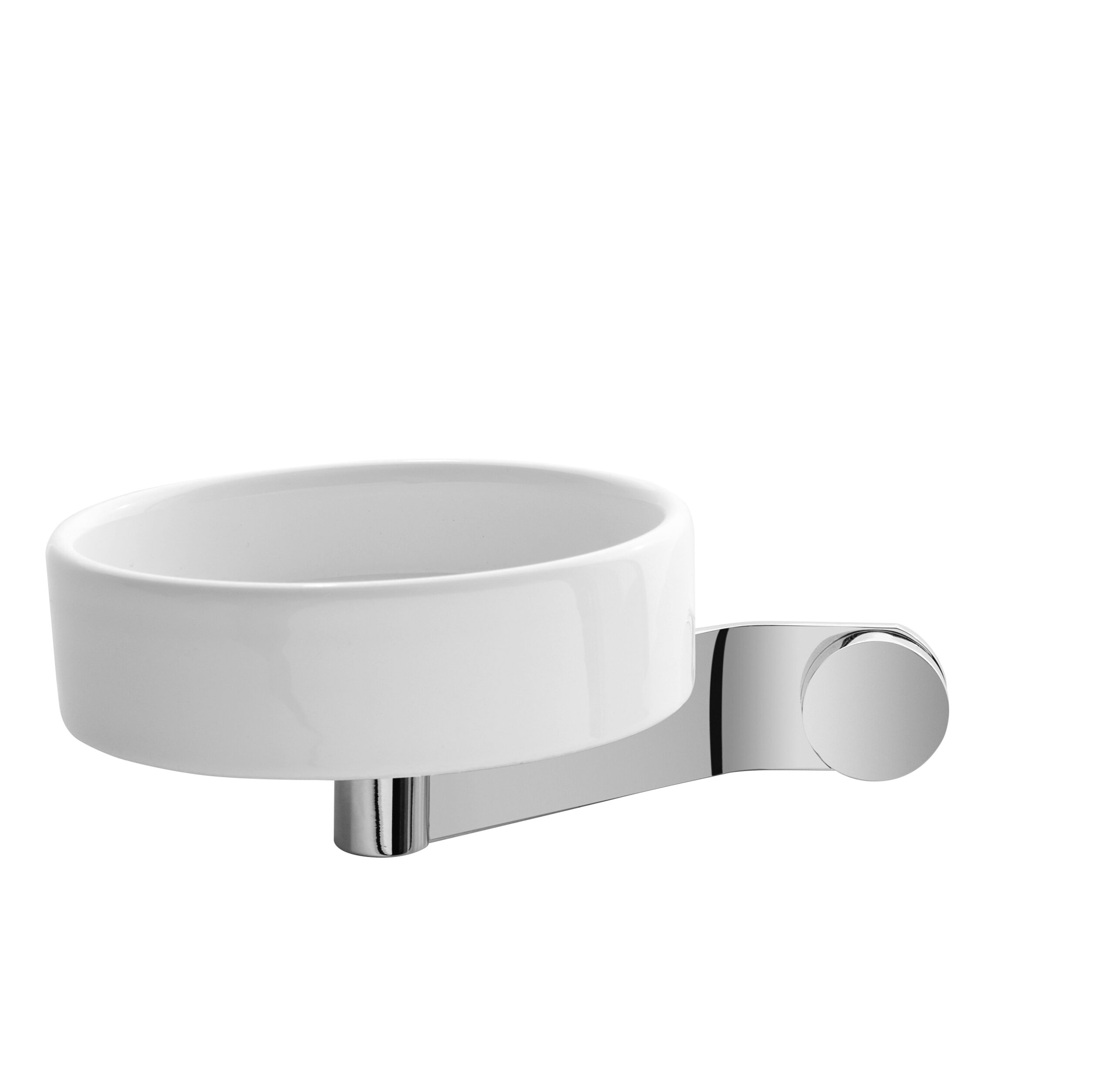 Scarabeo Tech porta sapone da muro in ceramica