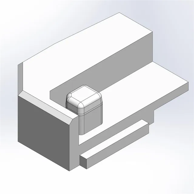 Vismaravetro Linea Basetta 3 Lato SMF SX ricambio bianco