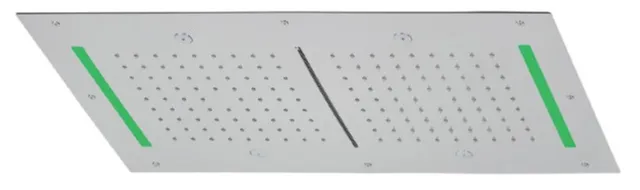Tubico soffione doccia incasso 700x400 LED cascata