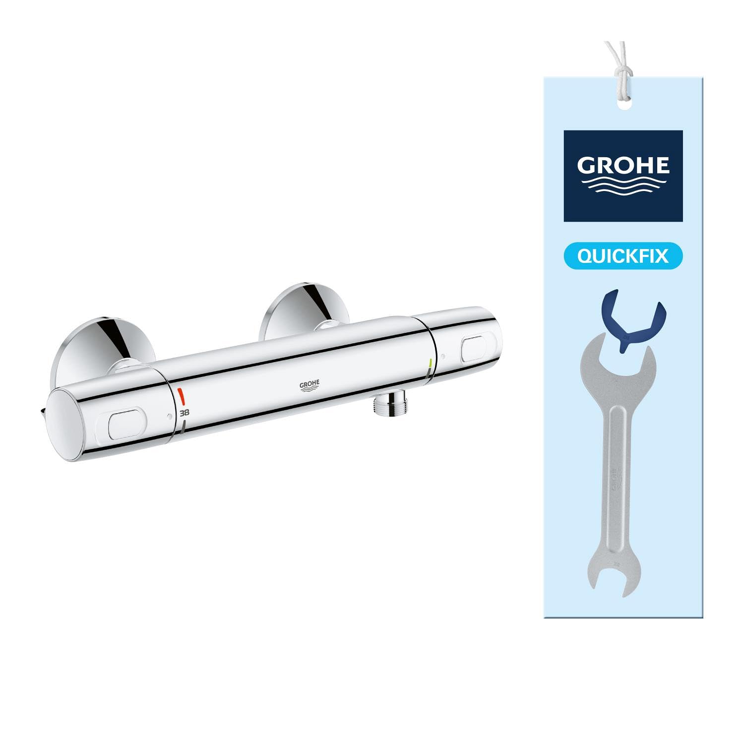 Grohe Precision Flow 34799000 miscelatore termostatico doccia cromo
