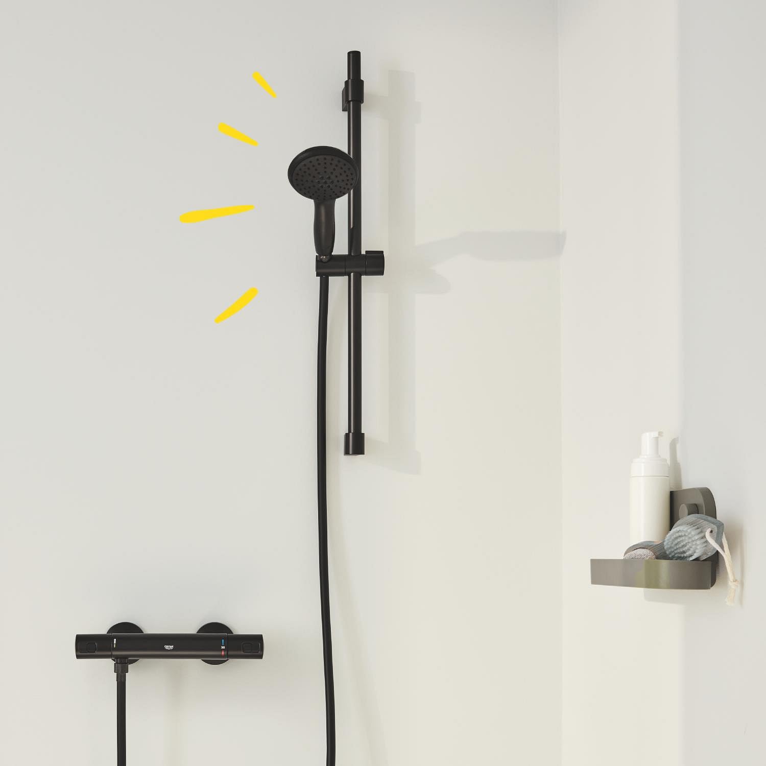 Grohe Precision Start 345972431 Set Doccia Nero Opaco 60 cm