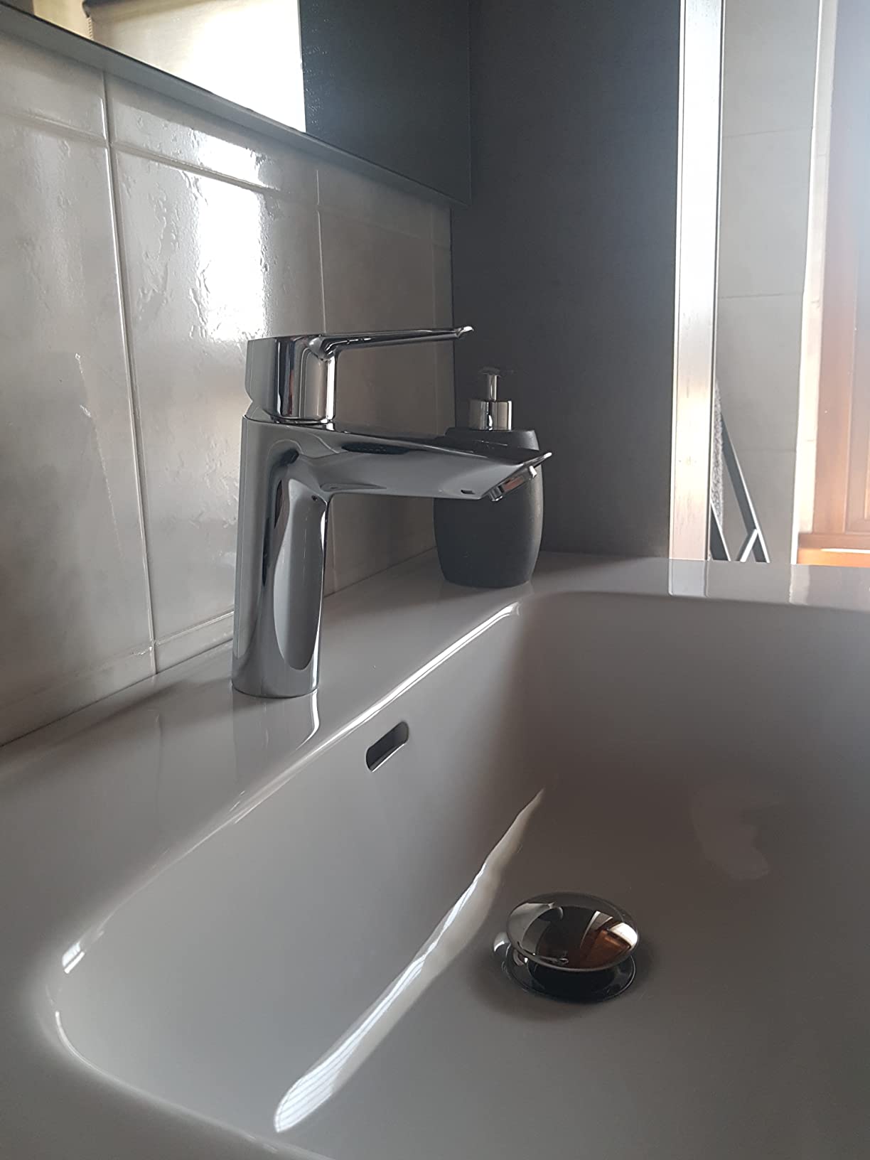 GROHE Start M miscelatore lavabo cromo con piletta EcoJoy