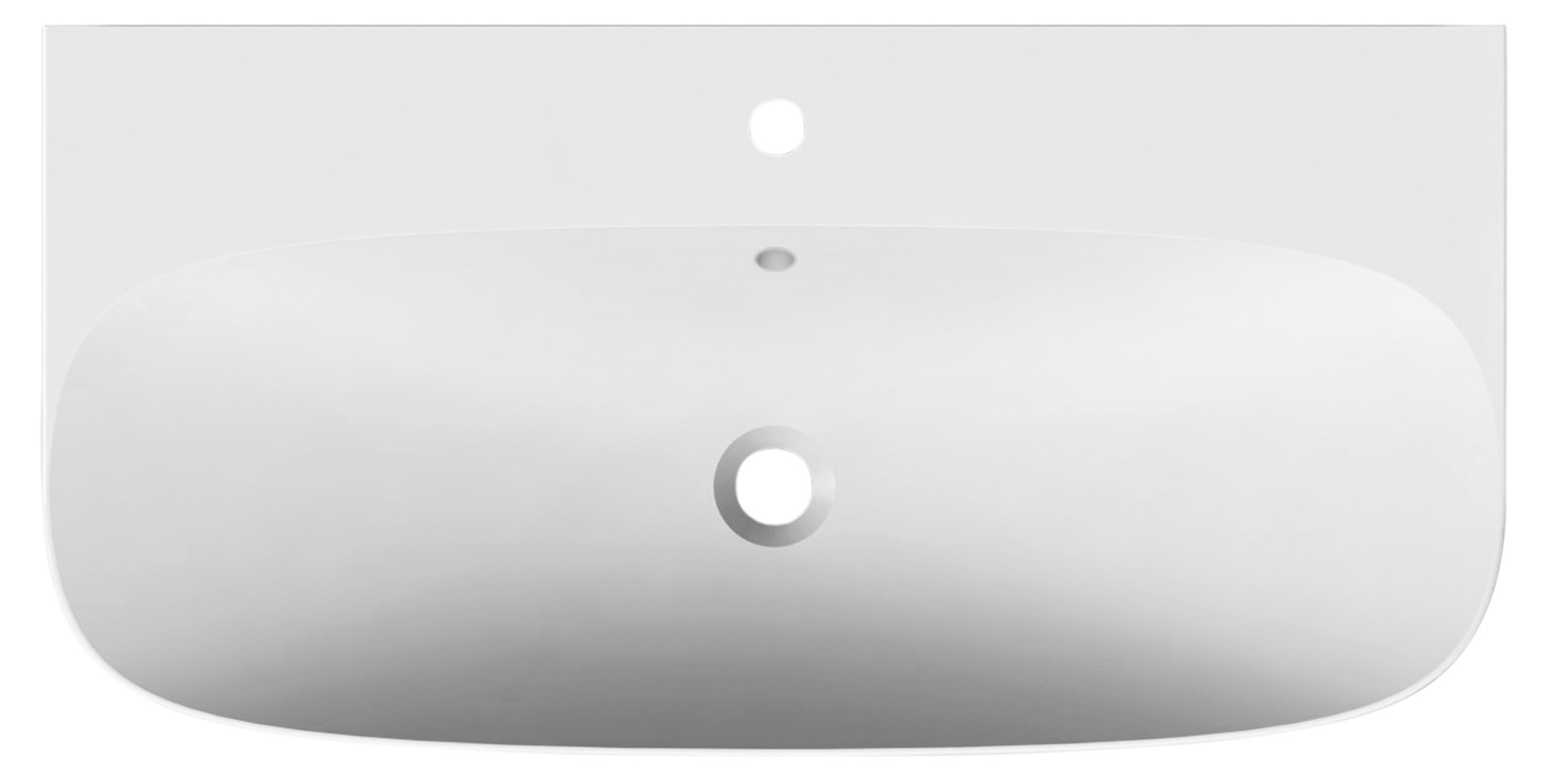 Scarabeo Moon 90R H15 lavabo sospeso bianco