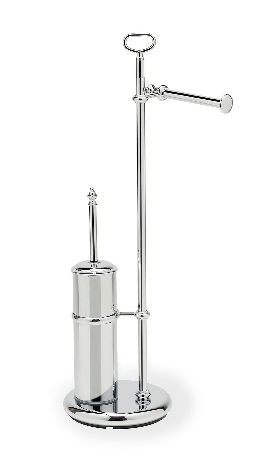 Scarabeo Tech piantana bagno portarotolo e scopino