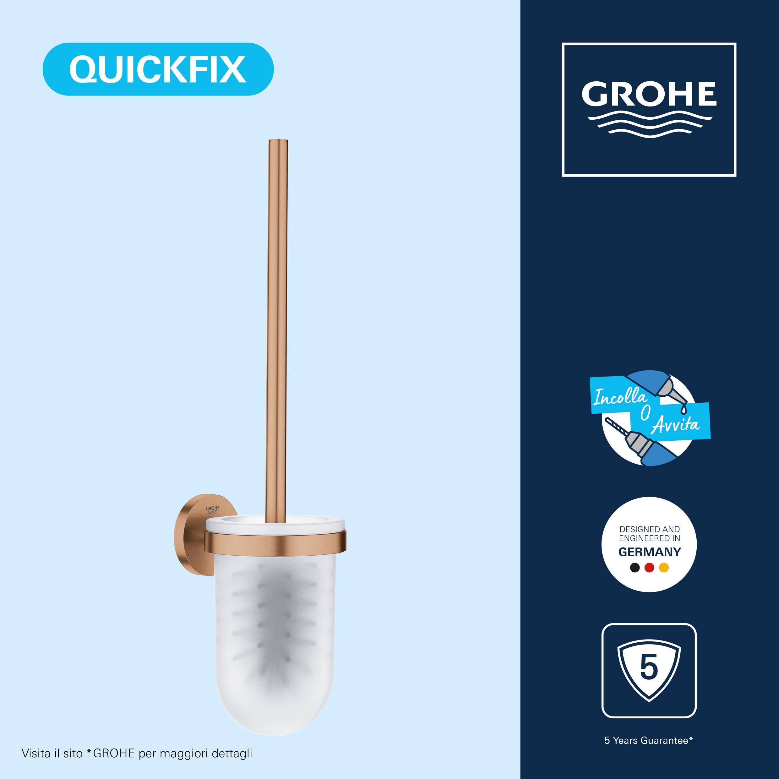 GROHE Start 41175DL0 scopino WC oro rosa spazzolato parete